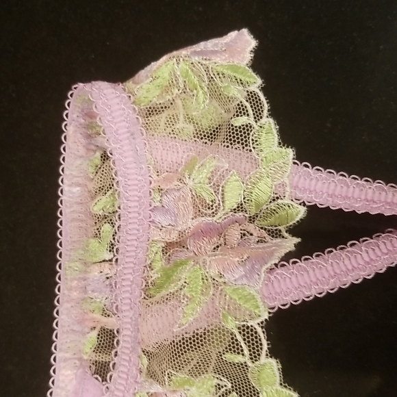 💕FOR LOVE AND LEMONS💕 Berry Garter Belt ~ Lavender Medium M NWT - Picture 12 of 16